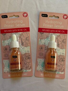 b pure Hydrating Face Foundation Primer Serum Infused with Rose Oil, Set of 2